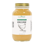 Caldo de hueso de gallina