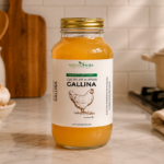 caldo de huesos de gallina