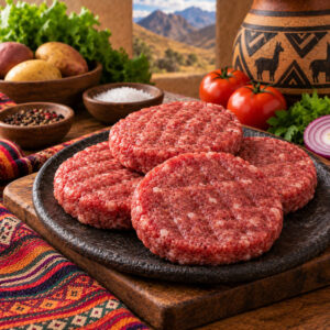 hamburguesa de carne de cuy