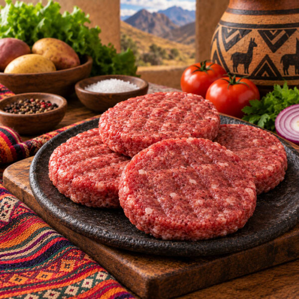 hamburguesa de carne de cuy