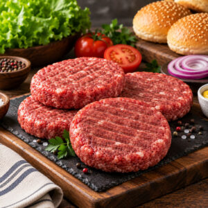 hamburguesa de carne de conejo